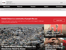 Tablet Screenshot of globalcitizen.org